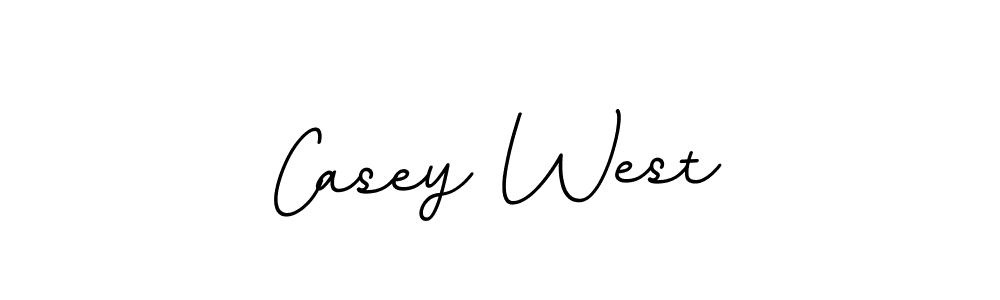 How to make Casey West name signature. Use BallpointsItalic-DORy9 style for creating short signs online. This is the latest handwritten sign. Casey West signature style 11 images and pictures png