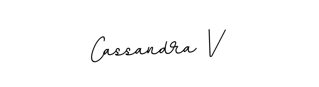 How to make Cassandra V name signature. Use BallpointsItalic-DORy9 style for creating short signs online. This is the latest handwritten sign. Cassandra V signature style 11 images and pictures png