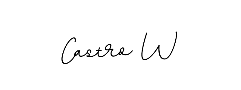 The best way (BallpointsItalic-DORy9) to make a short signature is to pick only two or three words in your name. The name Castro W include a total of six letters. For converting this name. Castro W signature style 11 images and pictures png