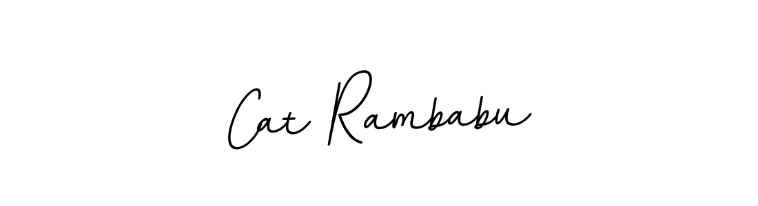 Use a signature maker to create a handwritten signature online. With this signature software, you can design (BallpointsItalic-DORy9) your own signature for name Cat Rambabu. Cat Rambabu signature style 11 images and pictures png