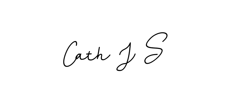 Use a signature maker to create a handwritten signature online. With this signature software, you can design (BallpointsItalic-DORy9) your own signature for name Cath J S. Cath J S signature style 11 images and pictures png