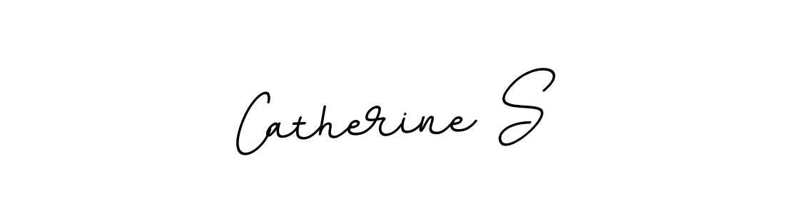 The best way (BallpointsItalic-DORy9) to make a short signature is to pick only two or three words in your name. The name Catherine S include a total of six letters. For converting this name. Catherine S signature style 11 images and pictures png