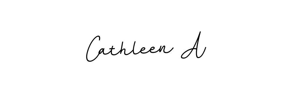 Cathleen A stylish signature style. Best Handwritten Sign (BallpointsItalic-DORy9) for my name. Handwritten Signature Collection Ideas for my name Cathleen A. Cathleen A signature style 11 images and pictures png