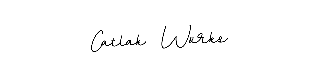 Also we have Catlak  Works name is the best signature style. Create professional handwritten signature collection using BallpointsItalic-DORy9 autograph style. Catlak  Works signature style 11 images and pictures png