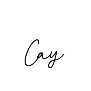 Design your own signature with our free online signature maker. With this signature software, you can create a handwritten (BallpointsItalic-DORy9) signature for name Cay. Cay signature style 11 images and pictures png