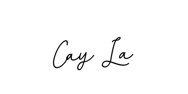 The best way (BallpointsItalic-DORy9) to make a short signature is to pick only two or three words in your name. The name Cay La include a total of six letters. For converting this name. Cay La signature style 11 images and pictures png