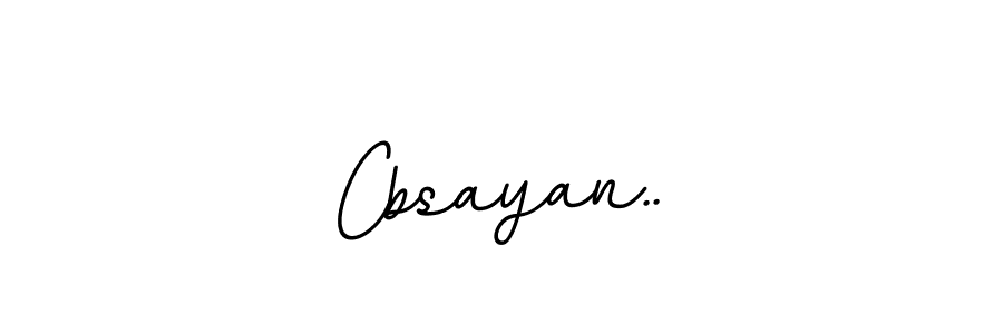 Create a beautiful signature design for name Cbsayan... With this signature (BallpointsItalic-DORy9) fonts, you can make a handwritten signature for free. Cbsayan.. signature style 11 images and pictures png