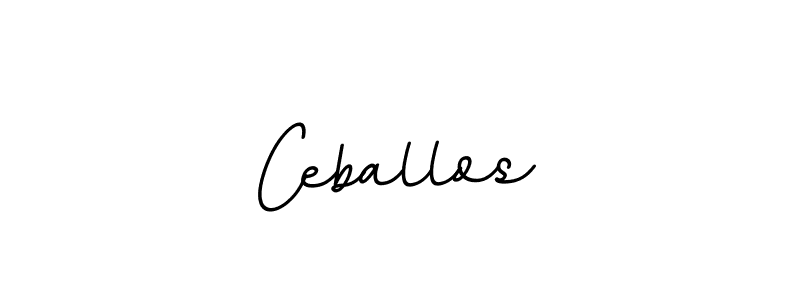 You should practise on your own different ways (BallpointsItalic-DORy9) to write your name (Ceballos) in signature. don't let someone else do it for you. Ceballos signature style 11 images and pictures png