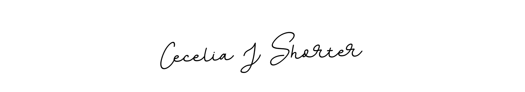 Make a beautiful signature design for name Cecelia J Shorter. With this signature (BallpointsItalic-DORy9) style, you can create a handwritten signature for free. Cecelia J Shorter signature style 11 images and pictures png