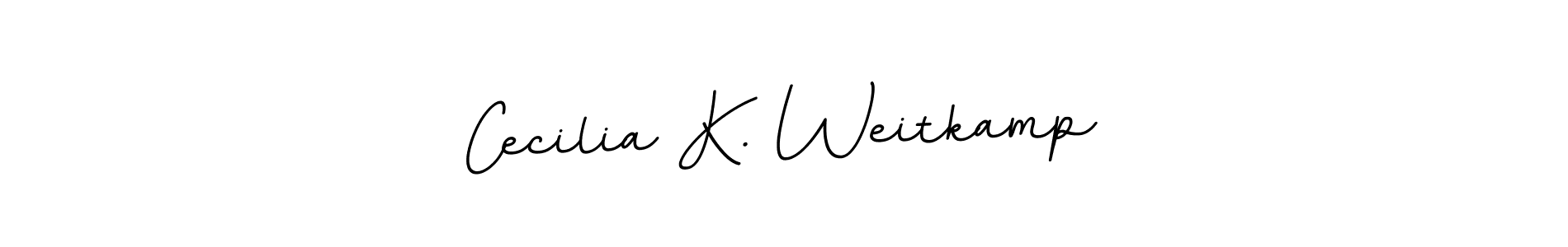 The best way (BallpointsItalic-DORy9) to make a short signature is to pick only two or three words in your name. The name Cecilia K. Weitkamp include a total of six letters. For converting this name. Cecilia K. Weitkamp signature style 11 images and pictures png