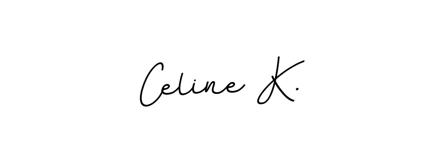 Use a signature maker to create a handwritten signature online. With this signature software, you can design (BallpointsItalic-DORy9) your own signature for name Celine K.. Celine K. signature style 11 images and pictures png