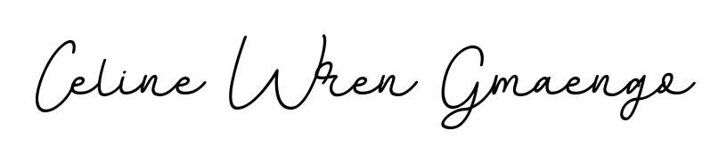 A stylish, flowing autograph style designed for name Celine Wren Gmaengo using BallpointsItalic-DORy9 typography. Perfect for digital creative projects. Celine Wren Gmaengo signature style 11 images and pictures png
