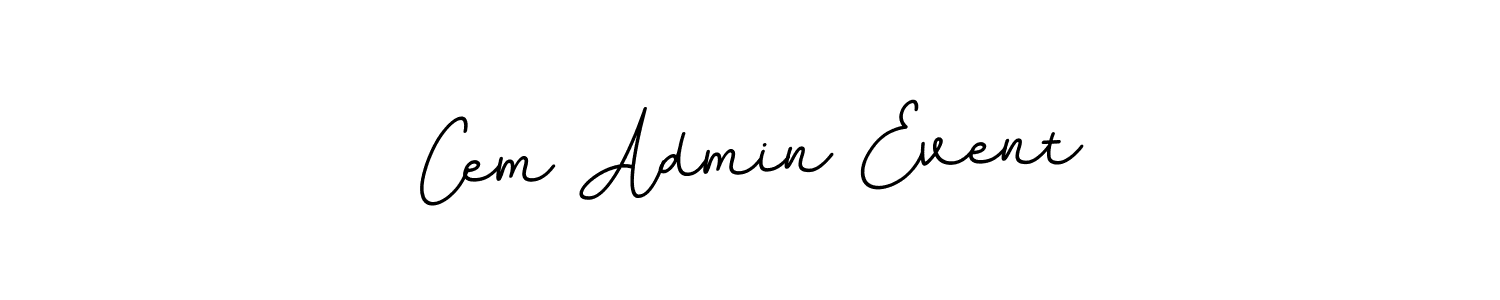 Design your own signature with our free online signature maker. With this signature software, you can create a handwritten (BallpointsItalic-DORy9) signature for name Cem Admin Event. Cem Admin Event signature style 11 images and pictures png