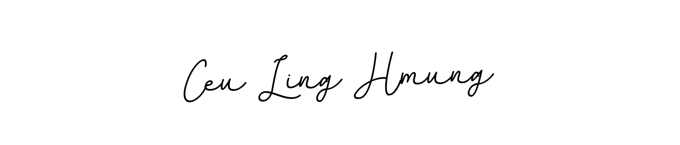 Design your own signature with our free online signature maker. With this signature software, you can create a handwritten (BallpointsItalic-DORy9) signature for name Ceu Ling Hmung. Ceu Ling Hmung signature style 11 images and pictures png