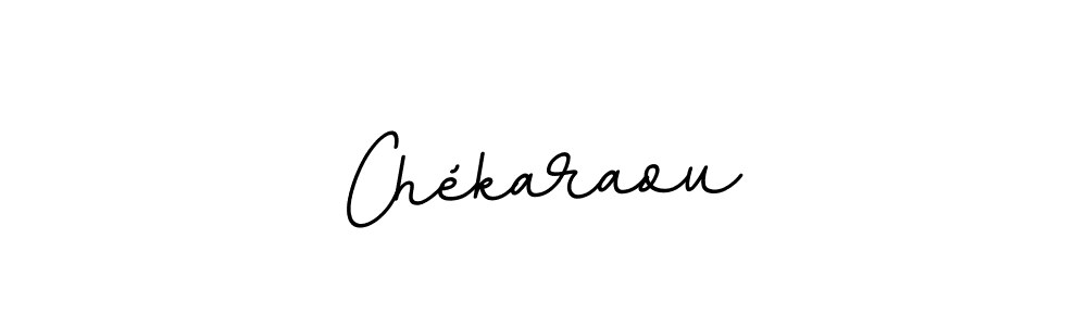 Create a beautiful signature design for name Chékaraou. With this signature (BallpointsItalic-DORy9) fonts, you can make a handwritten signature for free. Chékaraou signature style 11 images and pictures png