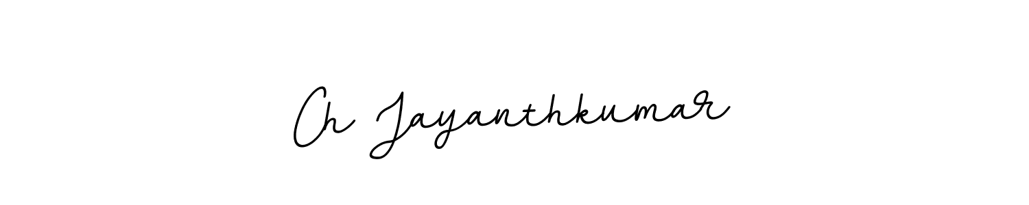 Create a beautiful signature design for name Ch Jayanthkumar. With this signature (BallpointsItalic-DORy9) fonts, you can make a handwritten signature for free. Ch Jayanthkumar signature style 11 images and pictures png