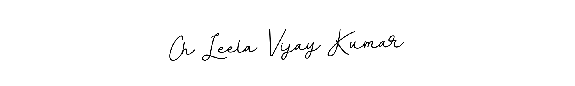 Use a signature maker to create a handwritten signature online. With this signature software, you can design (BallpointsItalic-DORy9) your own signature for name Ch Leela Vijay Kumar. Ch Leela Vijay Kumar signature style 11 images and pictures png