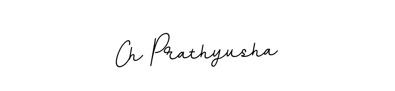 How to make Ch Prathyusha name signature. Use BallpointsItalic-DORy9 style for creating short signs online. This is the latest handwritten sign. Ch Prathyusha signature style 11 images and pictures png