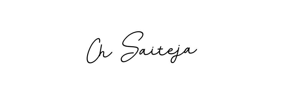 It looks lik you need a new signature style for name Ch Saiteja. Design unique handwritten (BallpointsItalic-DORy9) signature with our free signature maker in just a few clicks. Ch Saiteja signature style 11 images and pictures png