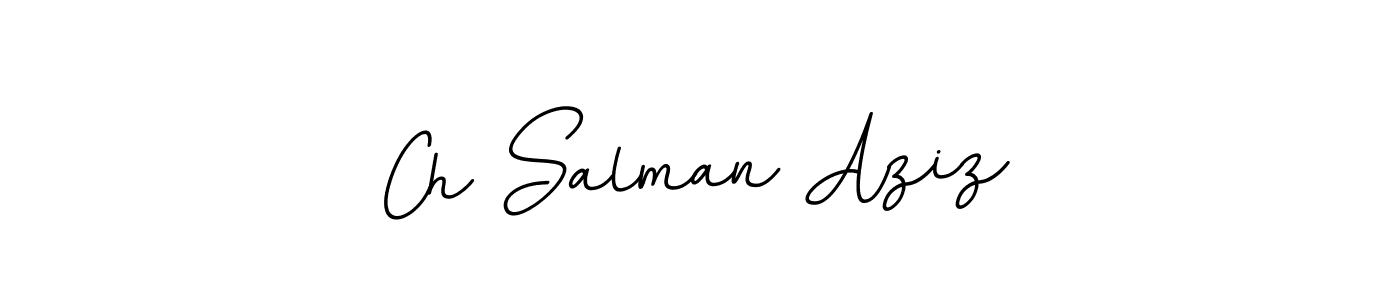 Also You can easily find your signature by using the search form. We will create Ch Salman Aziz name handwritten signature images for you free of cost using BallpointsItalic-DORy9 sign style. Ch Salman Aziz signature style 11 images and pictures png