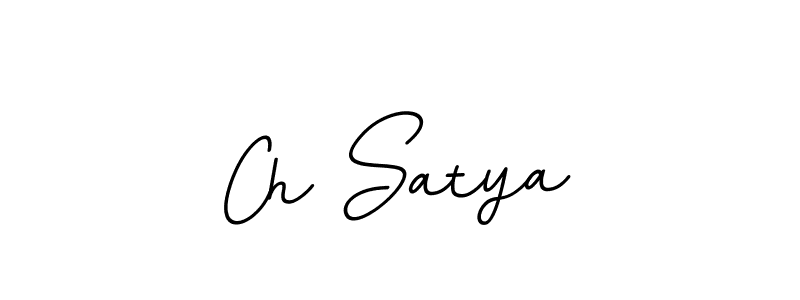 Design your own signature with our free online signature maker. With this signature software, you can create a handwritten (BallpointsItalic-DORy9) signature for name Ch Satya. Ch Satya signature style 11 images and pictures png