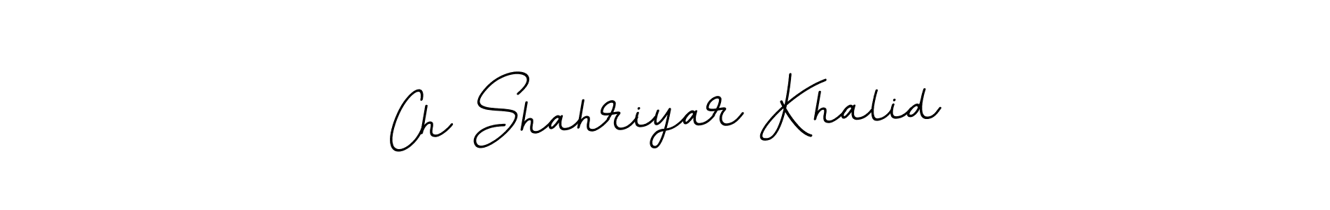 Create a beautiful signature design for name Ch Shahriyar Khalid. With this signature (BallpointsItalic-DORy9) fonts, you can make a handwritten signature for free. Ch Shahriyar Khalid signature style 11 images and pictures png