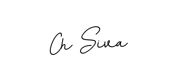 Use a signature maker to create a handwritten signature online. With this signature software, you can design (BallpointsItalic-DORy9) your own signature for name Ch Siva. Ch Siva signature style 11 images and pictures png