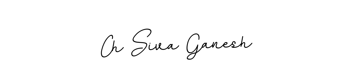 Also You can easily find your signature by using the search form. We will create Ch Siva Ganesh name handwritten signature images for you free of cost using BallpointsItalic-DORy9 sign style. Ch Siva Ganesh signature style 11 images and pictures png