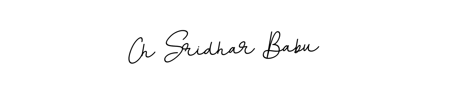 You should practise on your own different ways (BallpointsItalic-DORy9) to write your name (Ch Sridhar Babu) in signature. don't let someone else do it for you. Ch Sridhar Babu signature style 11 images and pictures png