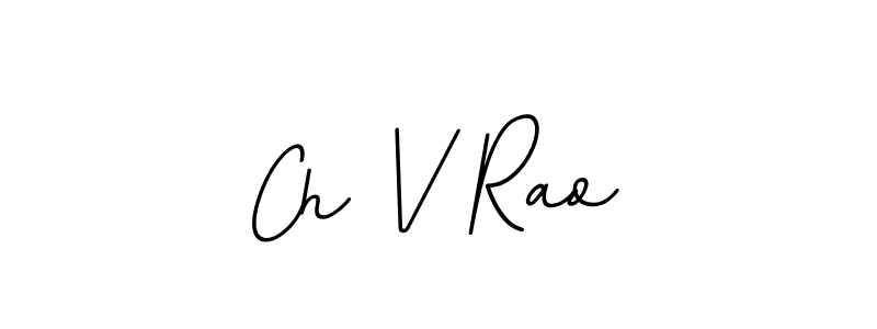 Use a signature maker to create a handwritten signature online. With this signature software, you can design (BallpointsItalic-DORy9) your own signature for name Ch V Rao. Ch V Rao signature style 11 images and pictures png