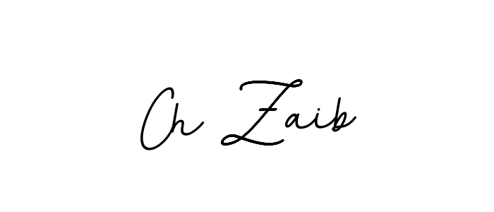 Create a beautiful signature design for name Ch Zaib. With this signature (BallpointsItalic-DORy9) fonts, you can make a handwritten signature for free. Ch Zaib signature style 11 images and pictures png