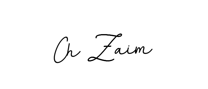 Ch Zaim stylish signature style. Best Handwritten Sign (BallpointsItalic-DORy9) for my name. Handwritten Signature Collection Ideas for my name Ch Zaim. Ch Zaim signature style 11 images and pictures png