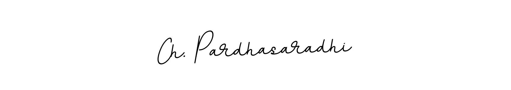 How to make Ch. Pardhasaradhi name signature. Use BallpointsItalic-DORy9 style for creating short signs online. This is the latest handwritten sign. Ch. Pardhasaradhi signature style 11 images and pictures png