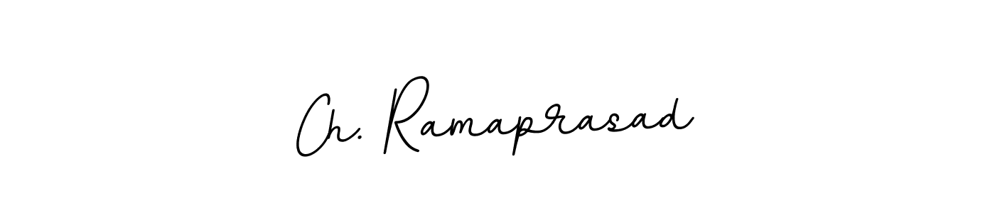 The best way (BallpointsItalic-DORy9) to make a short signature is to pick only two or three words in your name. The name Ch. Ramaprasad include a total of six letters. For converting this name. Ch. Ramaprasad signature style 11 images and pictures png