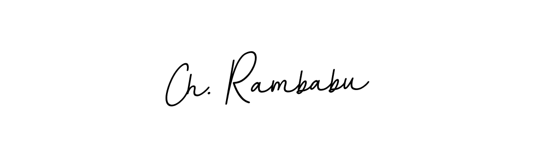 The best way (BallpointsItalic-DORy9) to make a short signature is to pick only two or three words in your name. The name Ch. Rambabu include a total of six letters. For converting this name. Ch. Rambabu signature style 11 images and pictures png