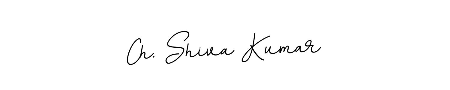 Design your own signature with our free online signature maker. With this signature software, you can create a handwritten (BallpointsItalic-DORy9) signature for name Ch. Shiva Kumar. Ch. Shiva Kumar signature style 11 images and pictures png