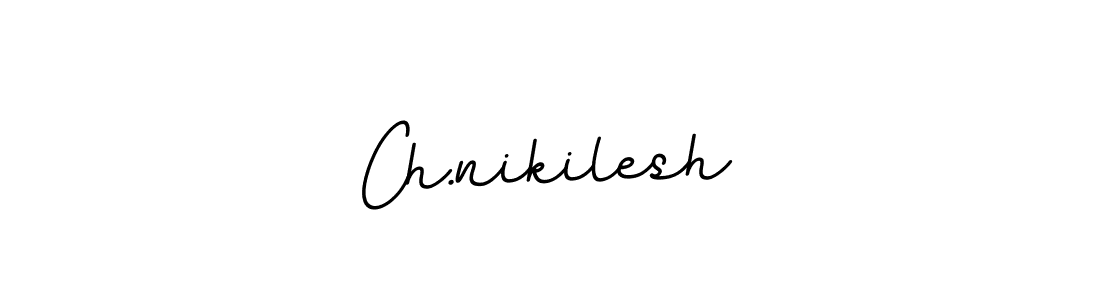 Also we have Ch.nikilesh name is the best signature style. Create professional handwritten signature collection using BallpointsItalic-DORy9 autograph style. Ch.nikilesh signature style 11 images and pictures png