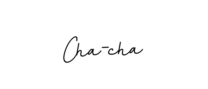 Use a signature maker to create a handwritten signature online. With this signature software, you can design (BallpointsItalic-DORy9) your own signature for name Cha-cha. Cha-cha signature style 11 images and pictures png