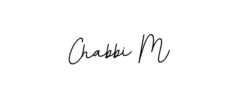 How to make Chabbi M name signature. Use BallpointsItalic-DORy9 style for creating short signs online. This is the latest handwritten sign. Chabbi M signature style 11 images and pictures png