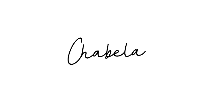 Use a signature maker to create a handwritten signature online. With this signature software, you can design (BallpointsItalic-DORy9) your own signature for name Chabela. Chabela signature style 11 images and pictures png