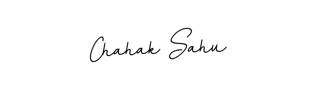 Use a signature maker to create a handwritten signature online. With this signature software, you can design (BallpointsItalic-DORy9) your own signature for name Chahak Sahu. Chahak Sahu signature style 11 images and pictures png