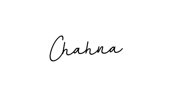 How to make Chahna name signature. Use BallpointsItalic-DORy9 style for creating short signs online. This is the latest handwritten sign. Chahna signature style 11 images and pictures png