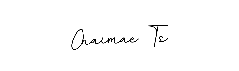 Use a signature maker to create a handwritten signature online. With this signature software, you can design (BallpointsItalic-DORy9) your own signature for name Chaimae Ts. Chaimae Ts signature style 11 images and pictures png