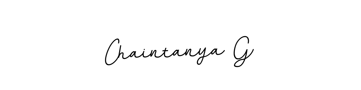 How to make Chaintanya G name signature. Use BallpointsItalic-DORy9 style for creating short signs online. This is the latest handwritten sign. Chaintanya G signature style 11 images and pictures png