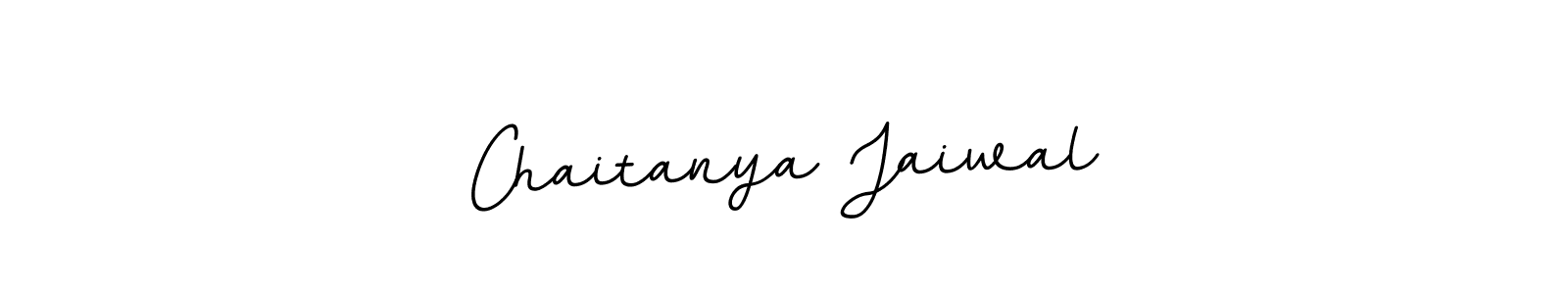 How to make Chaitanya Jaiwal name signature. Use BallpointsItalic-DORy9 style for creating short signs online. This is the latest handwritten sign. Chaitanya Jaiwal signature style 11 images and pictures png