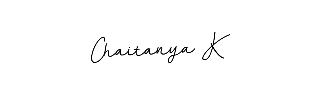 Make a beautiful signature design for name Chaitanya K. With this signature (BallpointsItalic-DORy9) style, you can create a handwritten signature for free. Chaitanya K signature style 11 images and pictures png