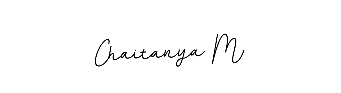 Use a signature maker to create a handwritten signature online. With this signature software, you can design (BallpointsItalic-DORy9) your own signature for name Chaitanya M. Chaitanya M signature style 11 images and pictures png