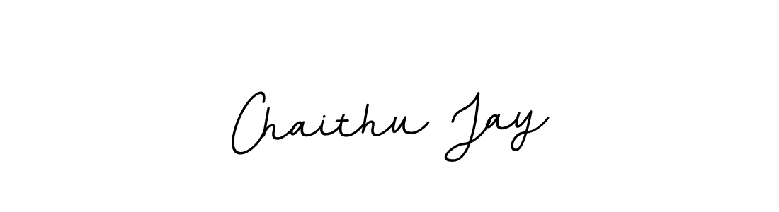 How to make Chaithu Jay name signature. Use BallpointsItalic-DORy9 style for creating short signs online. This is the latest handwritten sign. Chaithu Jay signature style 11 images and pictures png