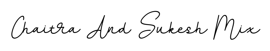 Try this chic Chaitra And Sukesh Mix handwritten sign style. Using BallpointsItalic-DORy9 font elements, it gives your name a sleek, memorable identity. Chaitra And Sukesh Mix signature style 11 images and pictures png