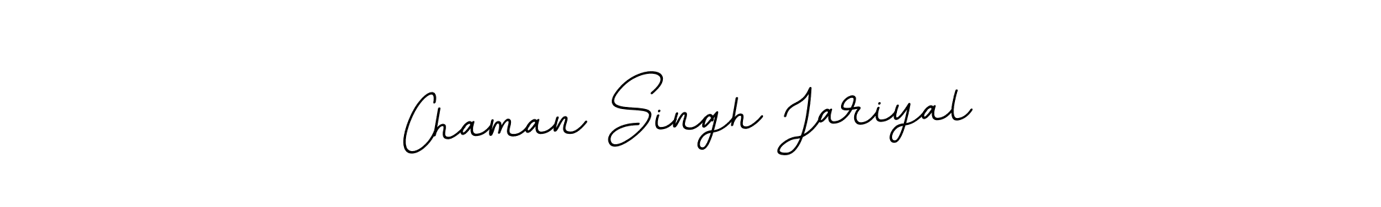 How to make Chaman Singh Jariyal signature? BallpointsItalic-DORy9 is a professional autograph style. Create handwritten signature for Chaman Singh Jariyal name. Chaman Singh Jariyal signature style 11 images and pictures png